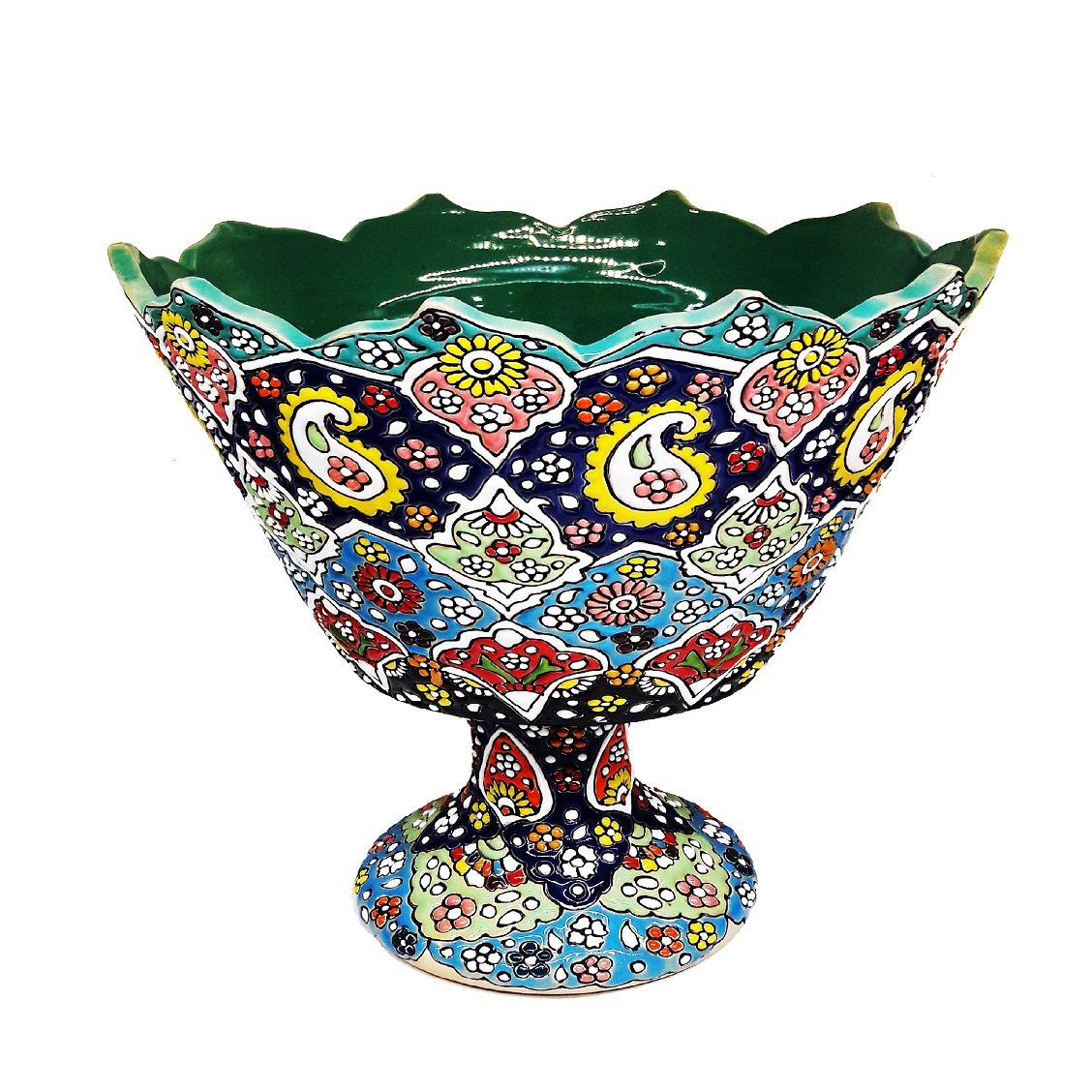 Enamel Handicraft Pottery Bowl Code 1118,handicraft enamel,blue enamel,handicrafts,handicrafts dishes