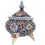 Enamel Handicraft Pottery Container Code 503,handmade jars,handmade enamel,blue enamel handmade