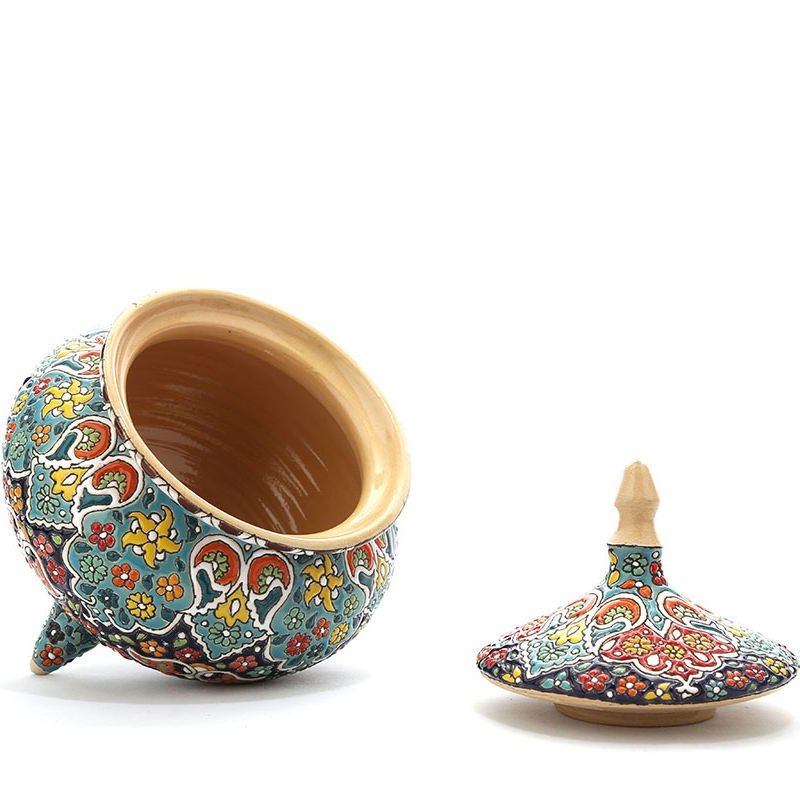 Enamel Handicraft Pottery Container Code MI-006, bəzək lövhələri, bəzək qabları, bəzək qabı, bəzək qabları al