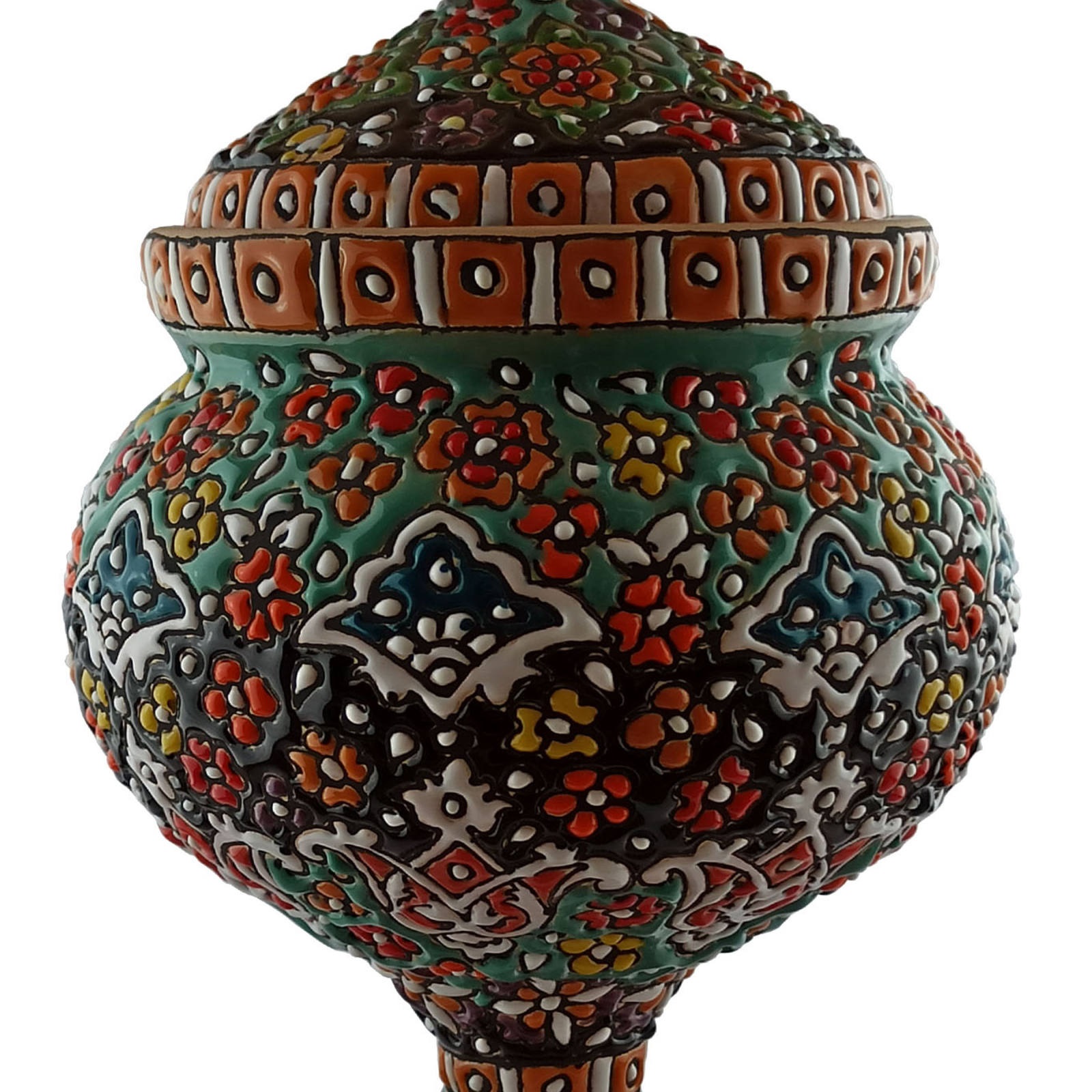 Enamel Handicraft Pottery Container Model K1, émail artisanal, émail bleu, artisanat, plats artisanaux