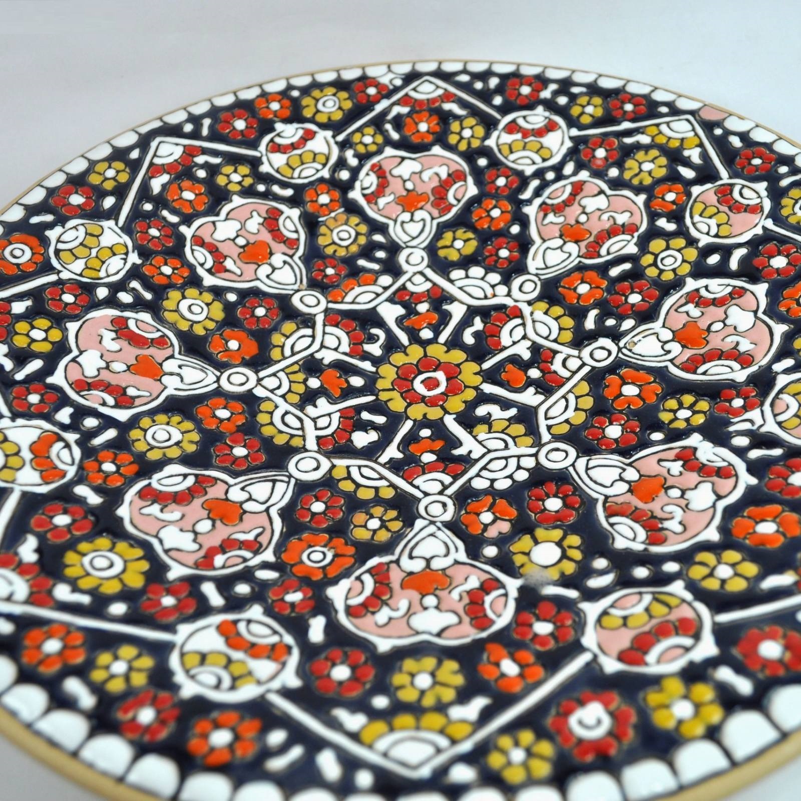 Enamel Handicraft Pottery dish code 1230014,handicraft enamel,blue enamel,handicrafts