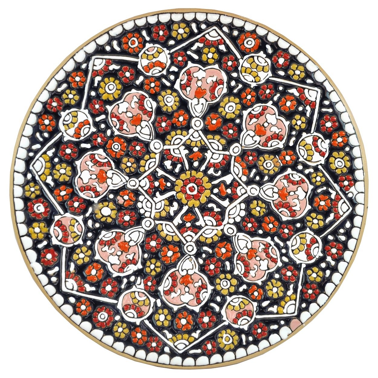 Enamel Handicraft Pottery dish code 1230014,handicraft enamel,blue enamel,handicrafts