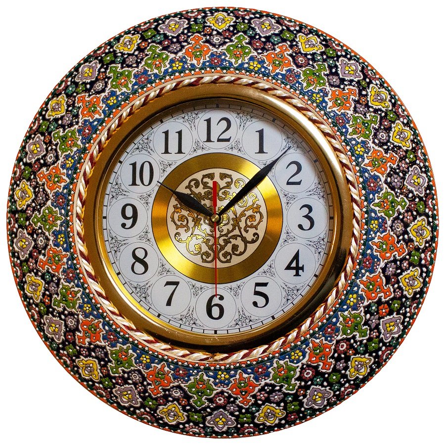 Enamel Handicraft copper and pottery clock code S2,handicraft enamel,blue enamel,handicrafts