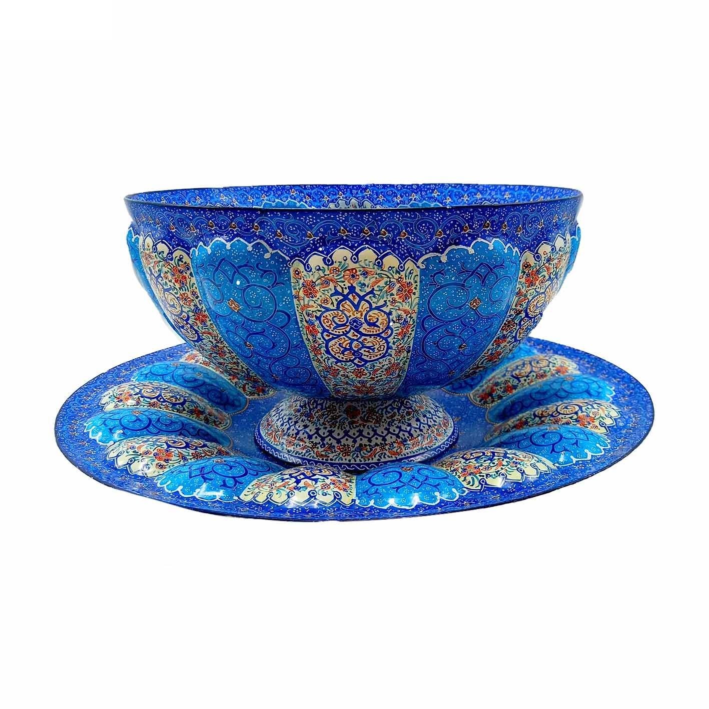 Enamel Handicraft dish and bowl Eslimi design code 488, comprar plato de esmalte, comprar plato de esmalte, comprar esmaltes, comprar esmalte azul