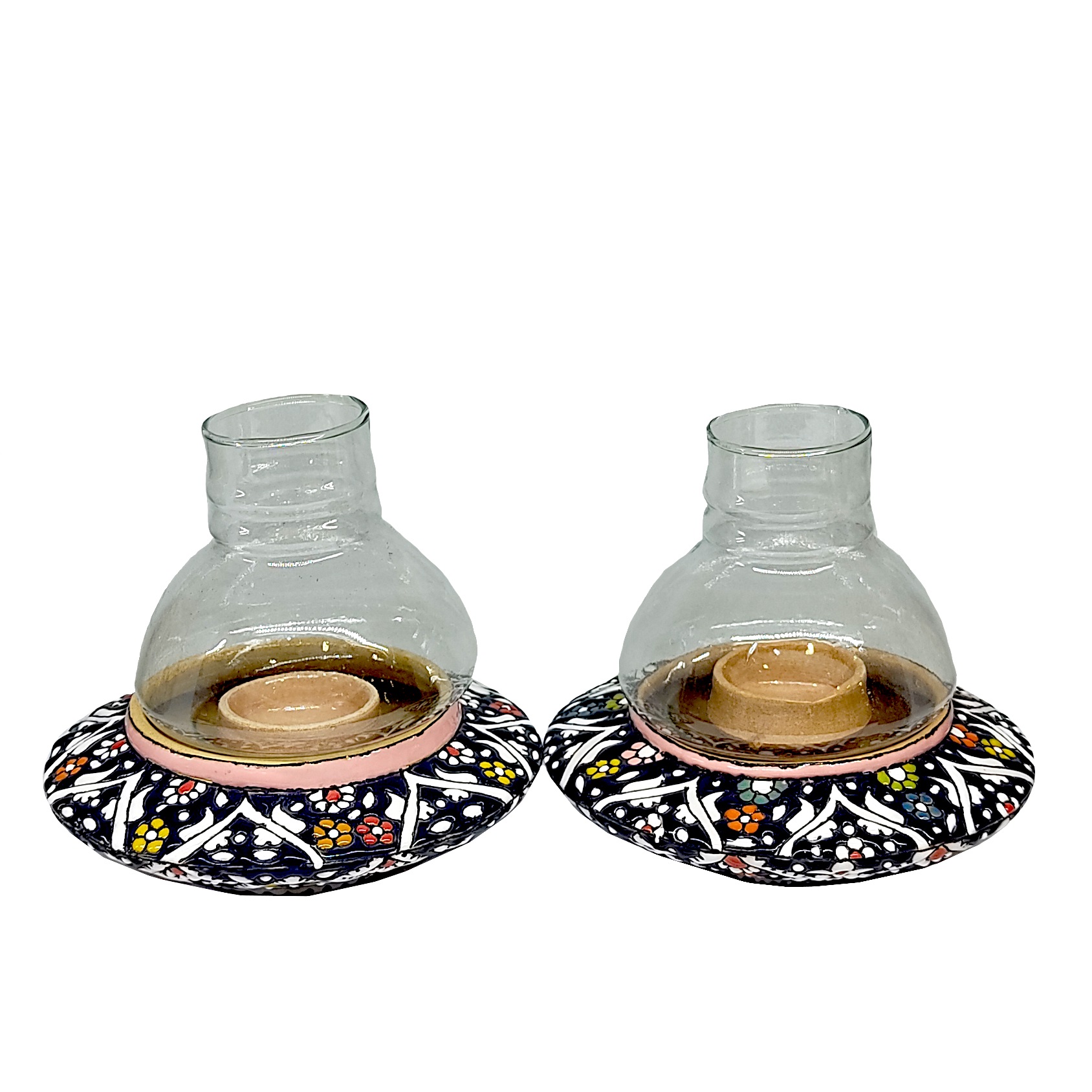 Enamel Handicraft pottery Candlestick Code 12 collection 2 pieces,handmade enamel shop,enamel shop,chinesse enamels