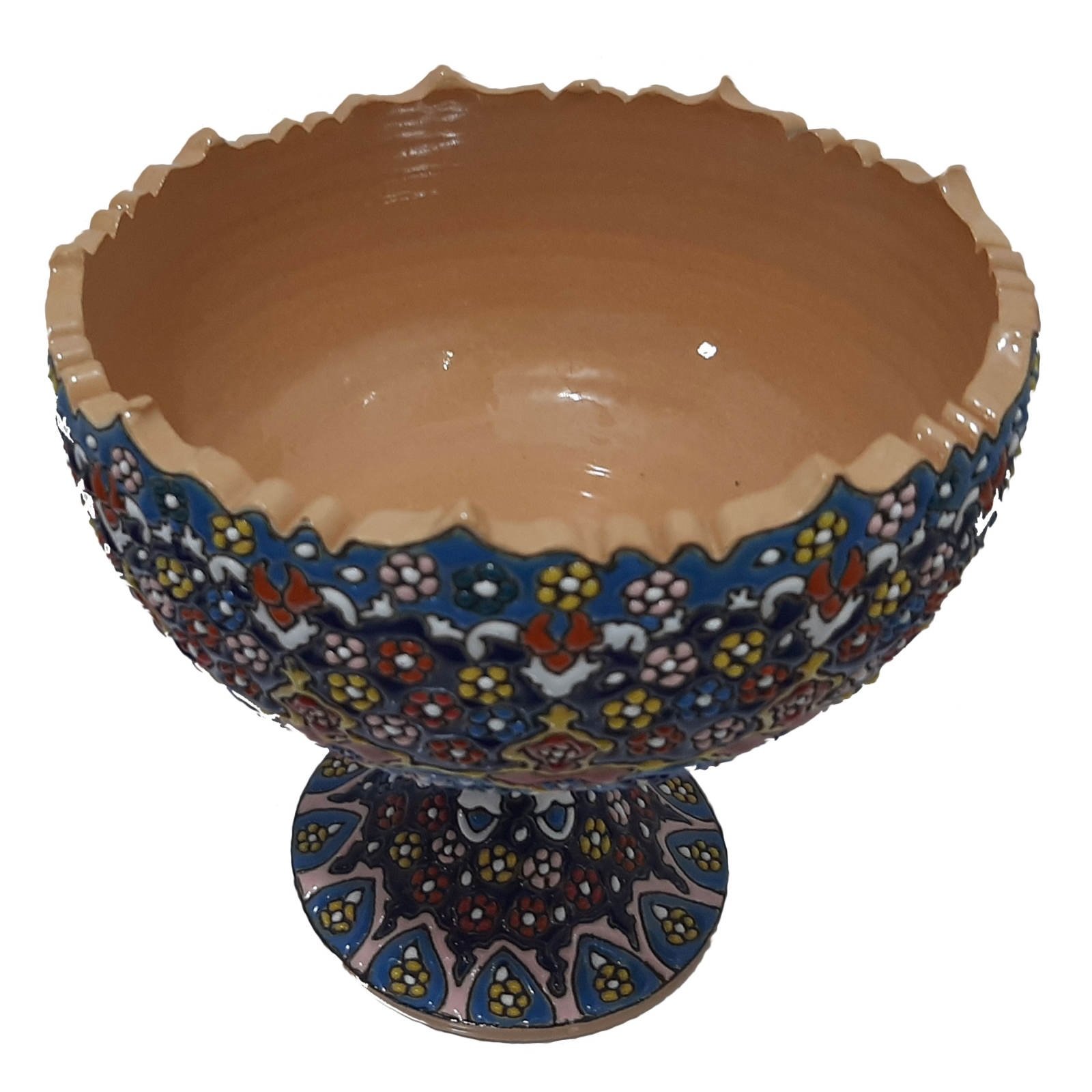 Enamel Handicraft pottery bowl model payehdar, comprar esmalte tradicional, comprar platos, platos de decoración, platos de decoración, olla de decoración