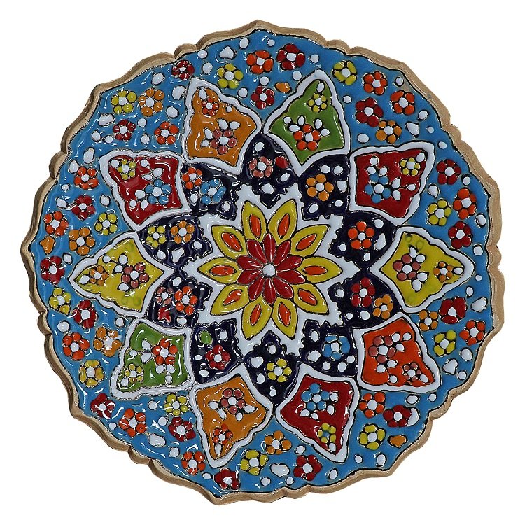 Enamel Handicraft pottery dish model M10M2t,handmade dish,handmade plate
