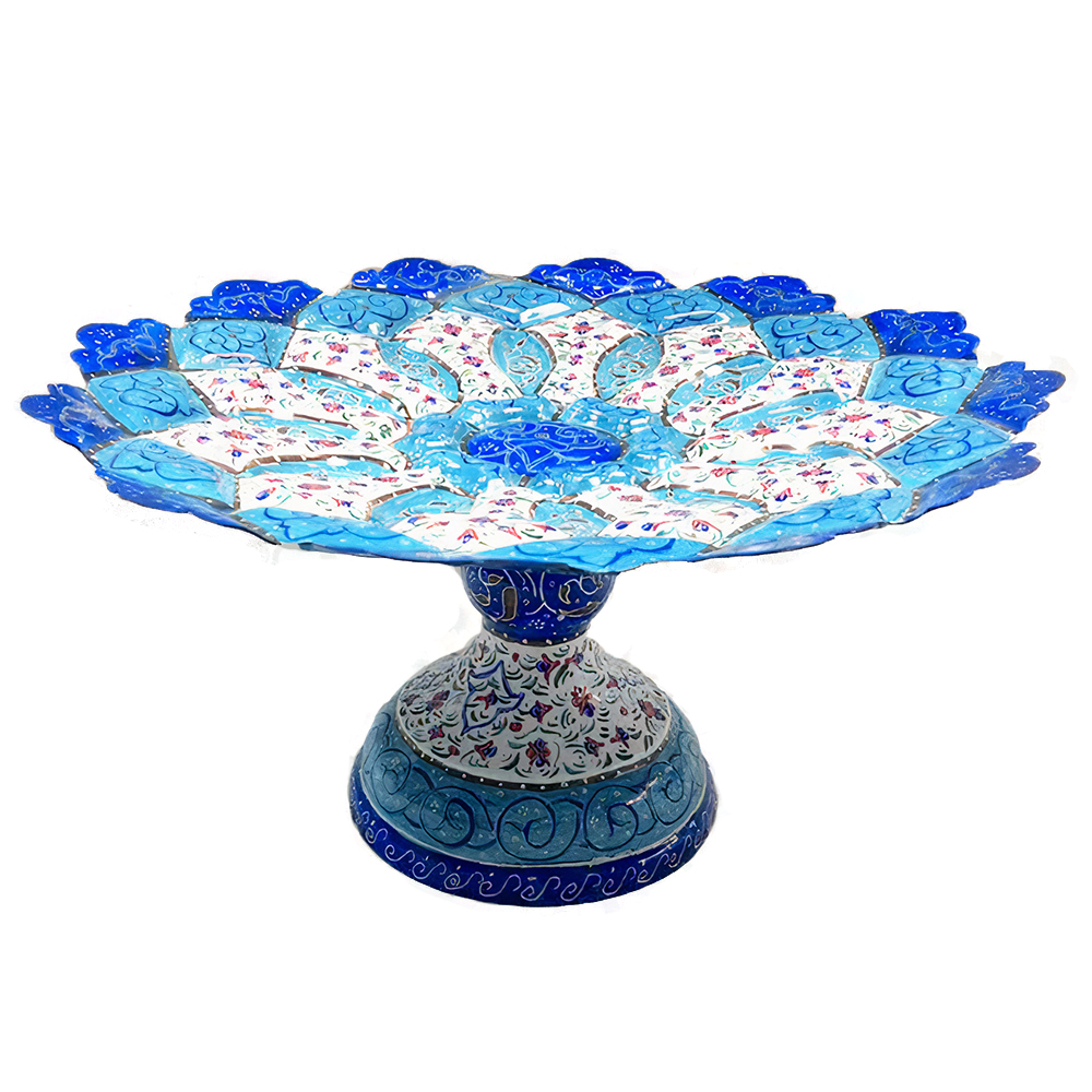 Enamel Handicraft Copper dish code 7,smalto artigianale,smalto blu,artigianato