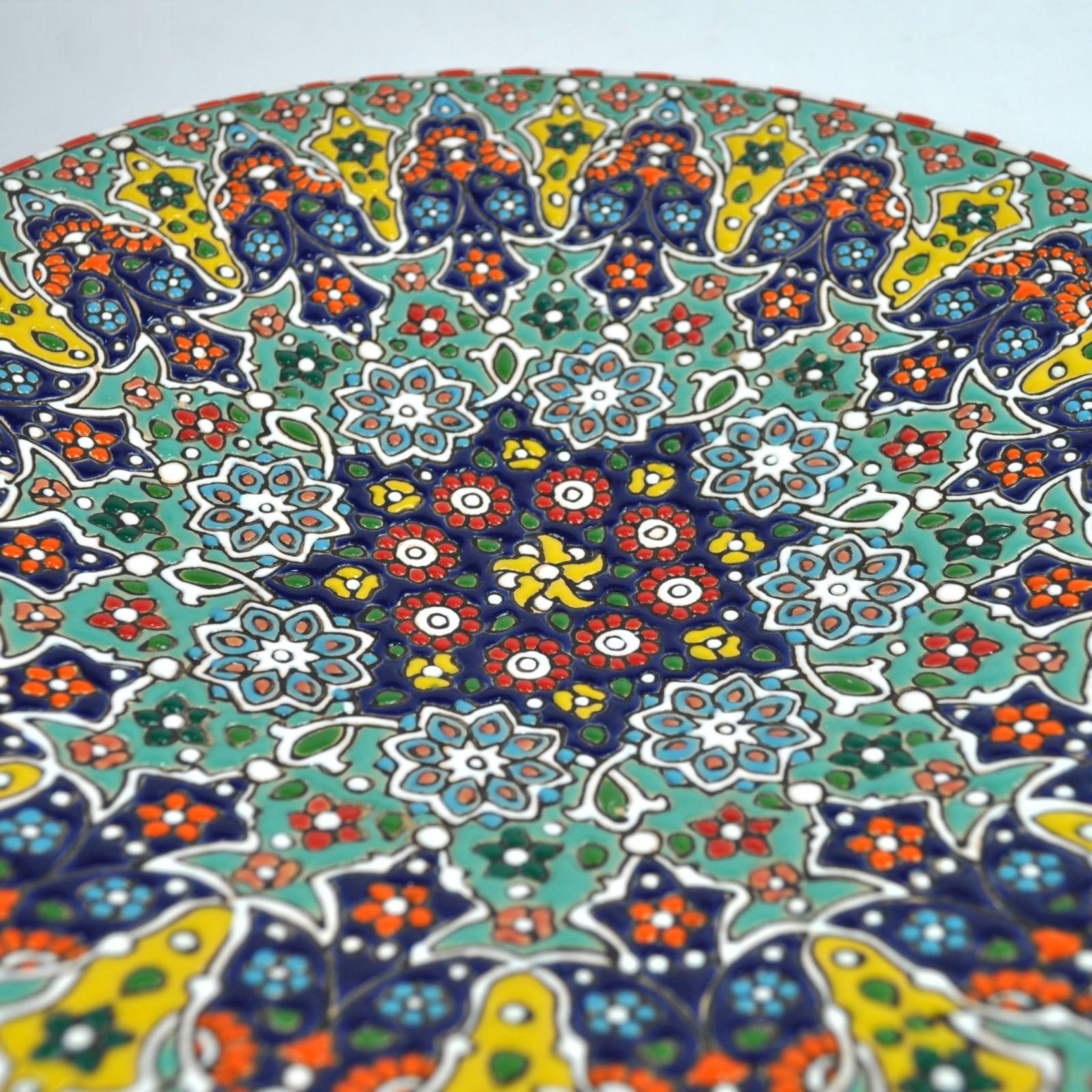 Enamel Handicraft Pottery dish code 1230031,handmade jars,handmade enamel,blue enamel handmade
