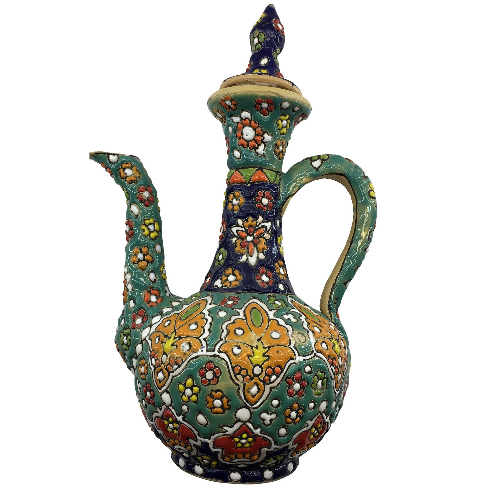 Enamel Handicraft Pottery pitcher code ho,buy blue enamel,buy traditional enamel