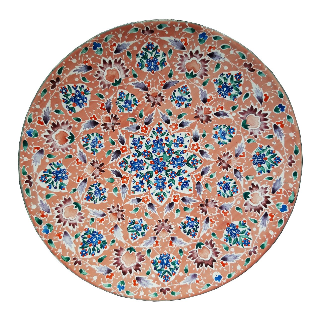 Enamel Handicraft copper dish design pardaz model K029,decoration dishes,buy handmade dishes