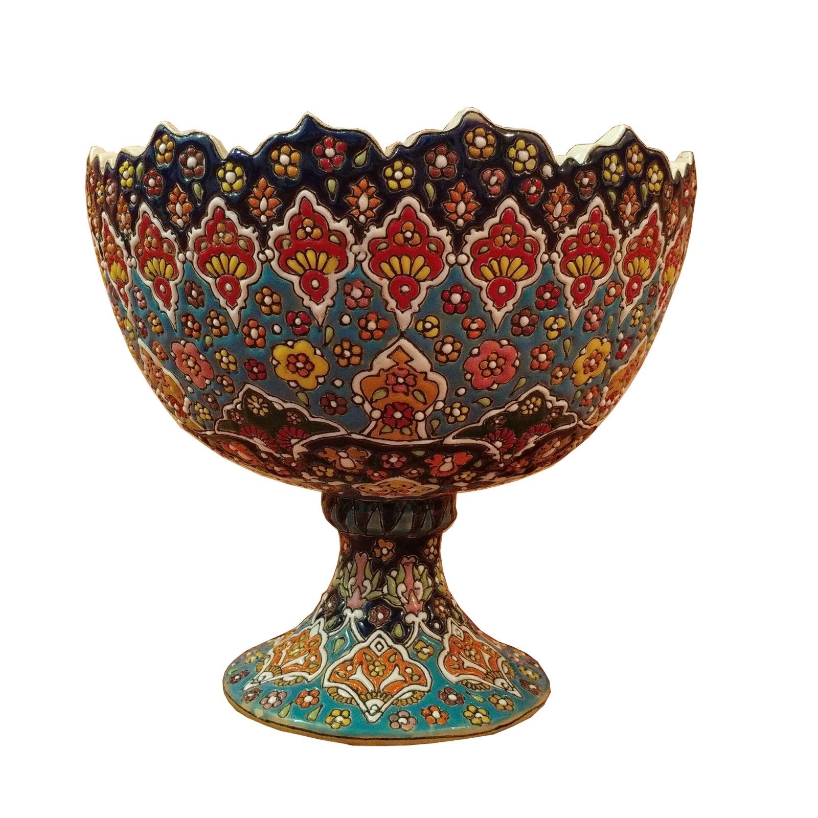 Enamel Handicraft pottery bowl Code 1203,piatti artigianali,piatti artigianato,vasi artigianali