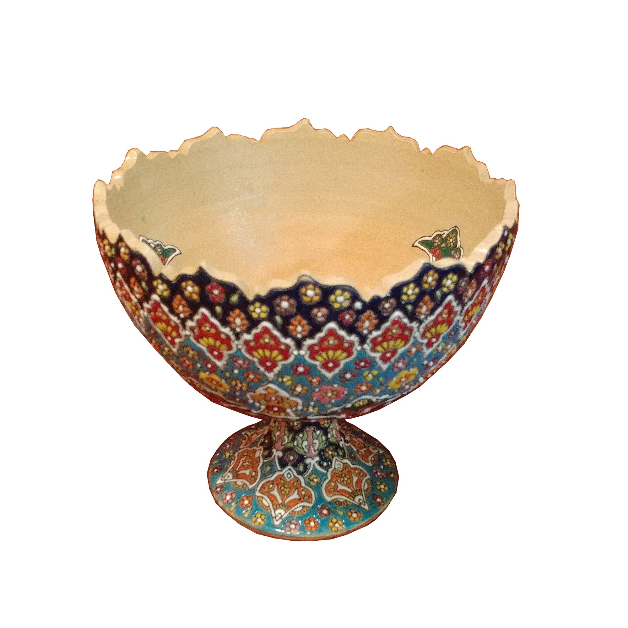 Enamel Handicraft pottery bowl Code 1203,piatti artigianali,piatti artigianato,vasi artigianali