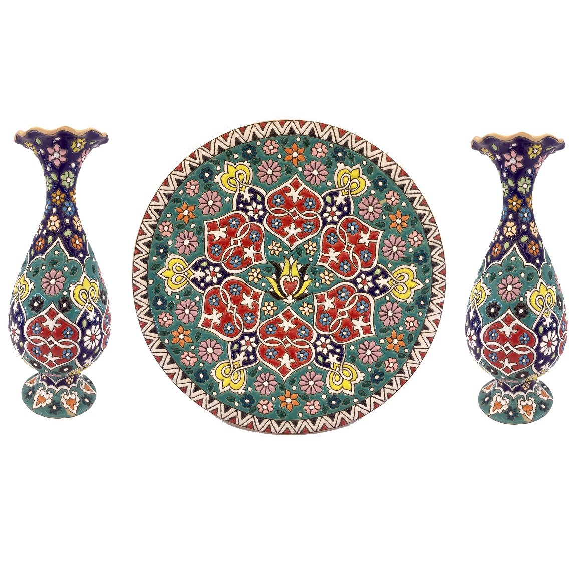Enamel Handicraft pottery dish and pot code zmn21059,handmade plate,handmade enamel