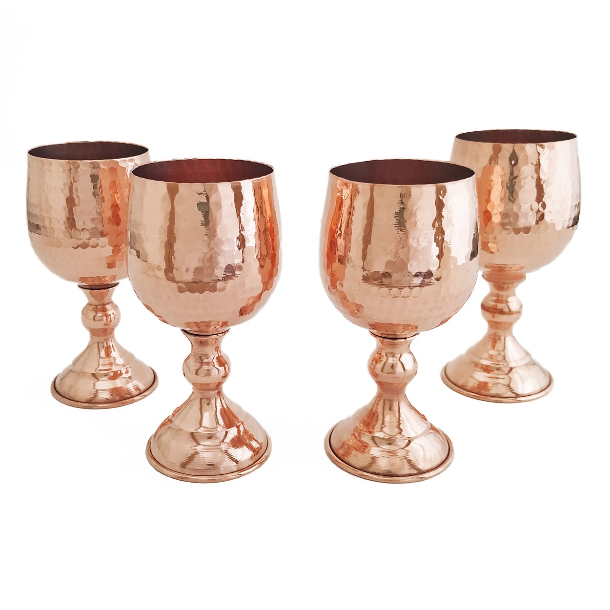 Handicraft Copper Cup hammer model set 8 pcs,price of copper handicrafts,price of copper handmade,price of copper glasess