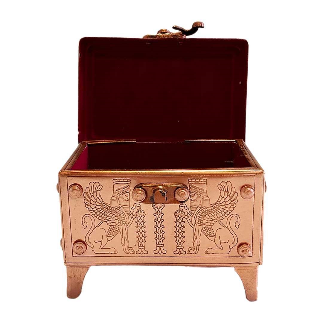 Handicraft Copper Jewelry box Model Qarun Code 2,buy copper goods,buy copper handicrafts,price copper