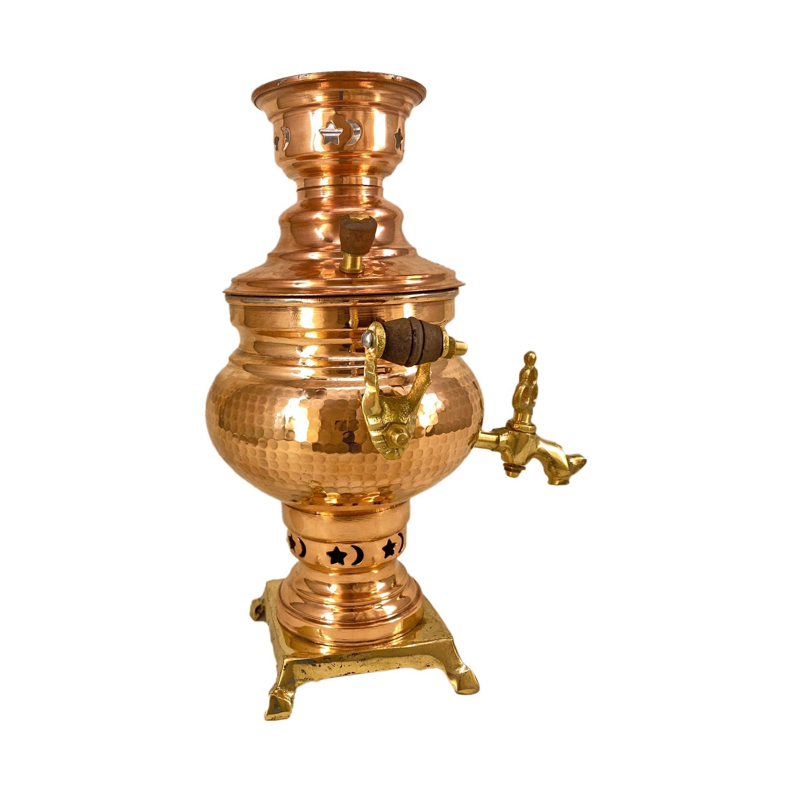 Handicraft Copper Samovar Charcoal Code 1803,copper handmade,copper dishes,copper pot