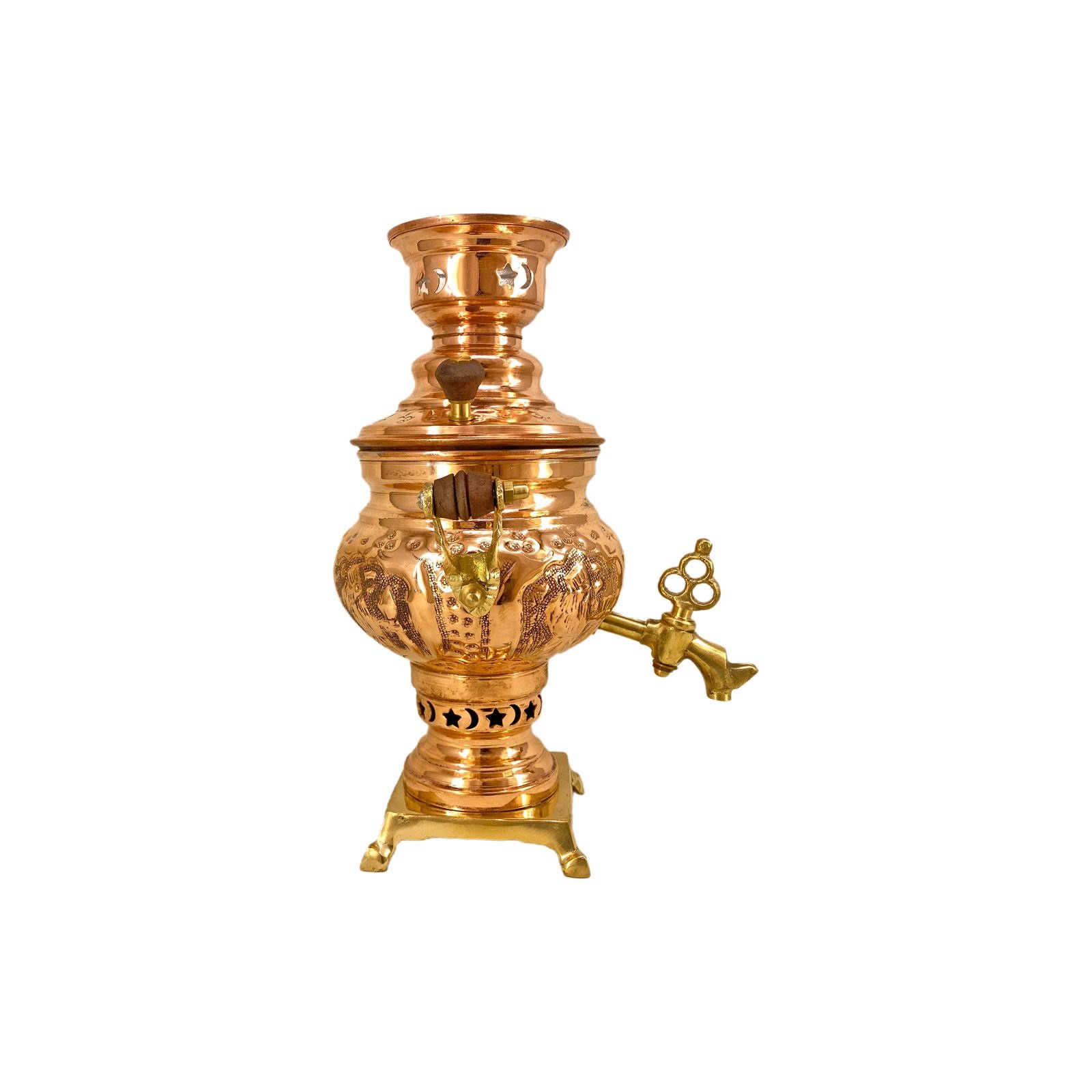 Handicraft Copper Samovar charcoal Pasargad design code 1802,prezzo artigianato in rame,prezzo del rame fatto a mano,prezzo dei bicchieri di rame