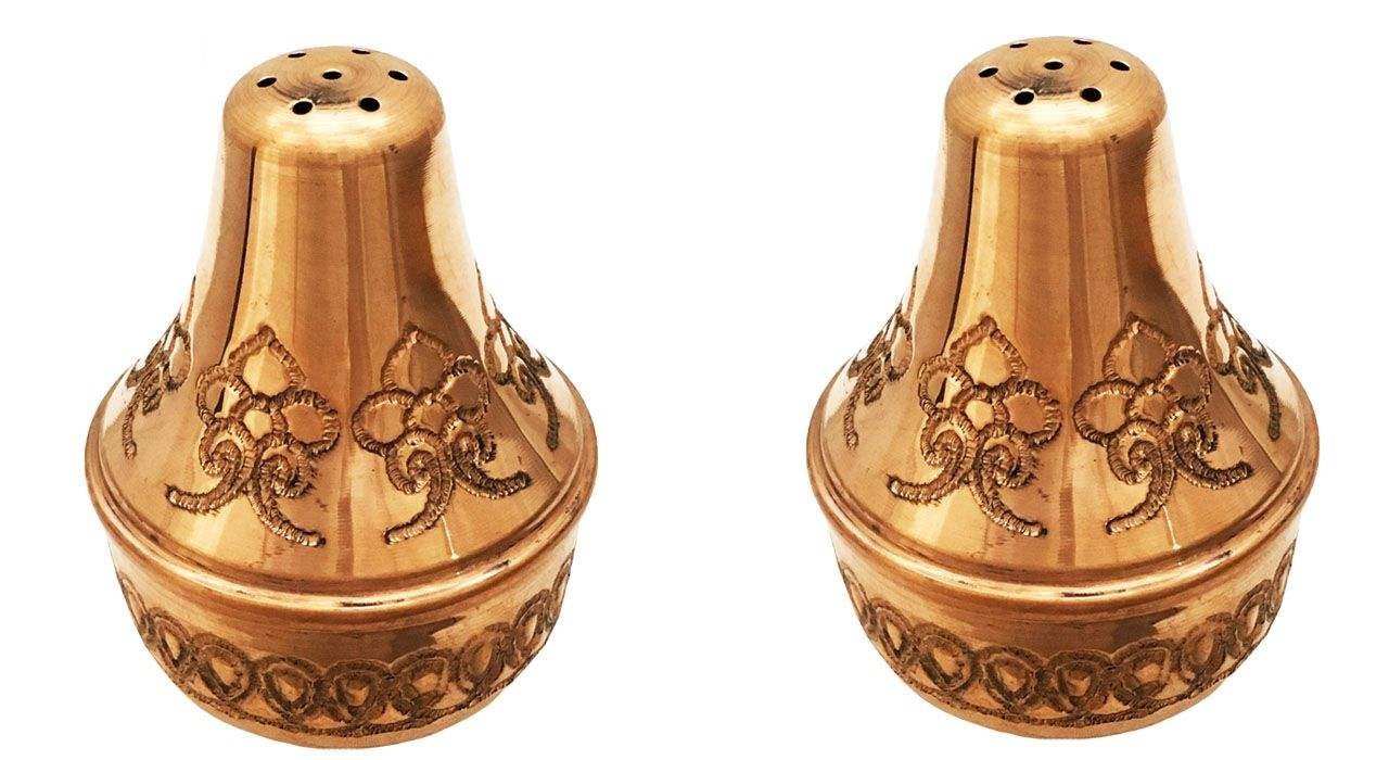 Handicraft Copper Spice container code 01 set 2 pcs, cena mědi, ruční cena mědi