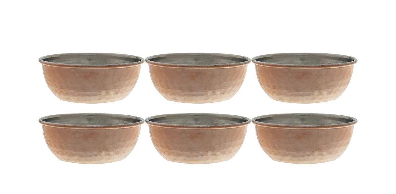 Handicraft Copper bowl Code 01 Set 6 PCS,bakır,bakır metal,bakır farsça