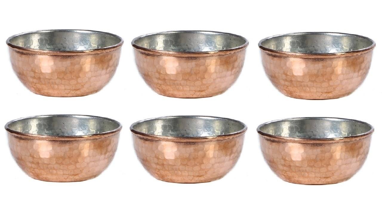Handicraft Copper bowl code ZH37 set 6 pcs,cuivre,cuivre métal,cuivre persan,artisanat persan cuivre