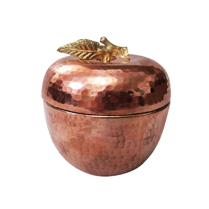 Handicraft Copper container Apple design model 1779,copper goods,copper goods price