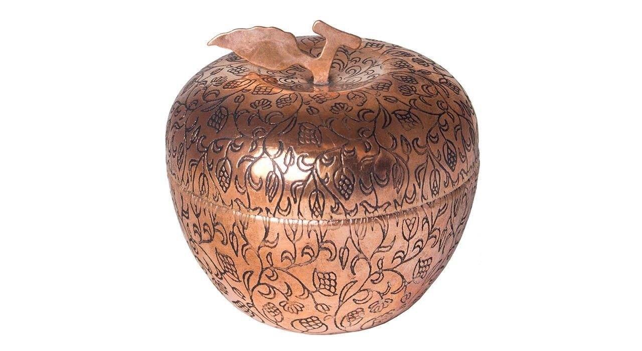 Handicraft Copper container Apple design model 217,price of copper glasess,price of copper spoon,price of copper pot