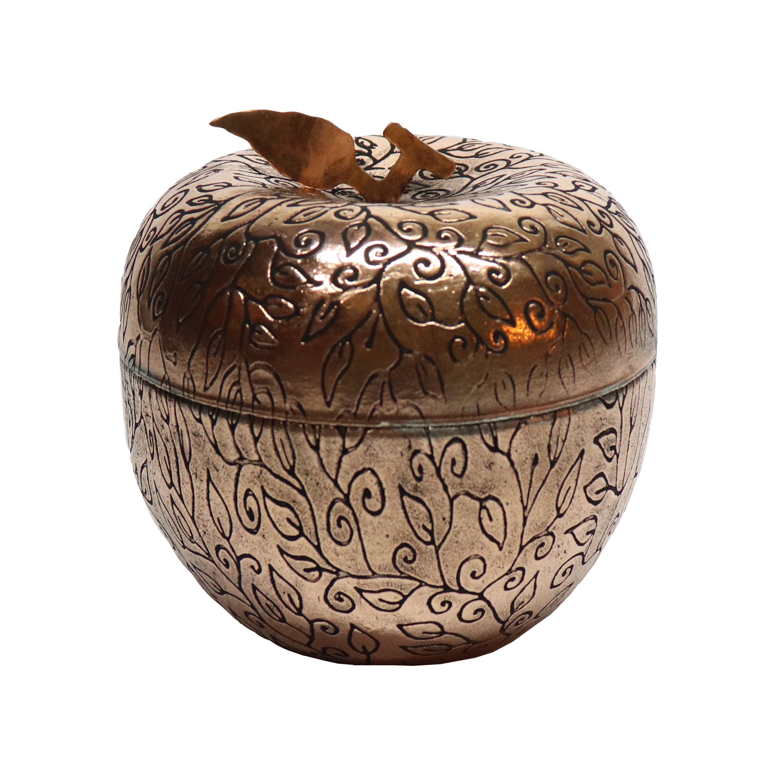 Handicraft Copper container Leaf design size 1,copper handmade,copper dishes