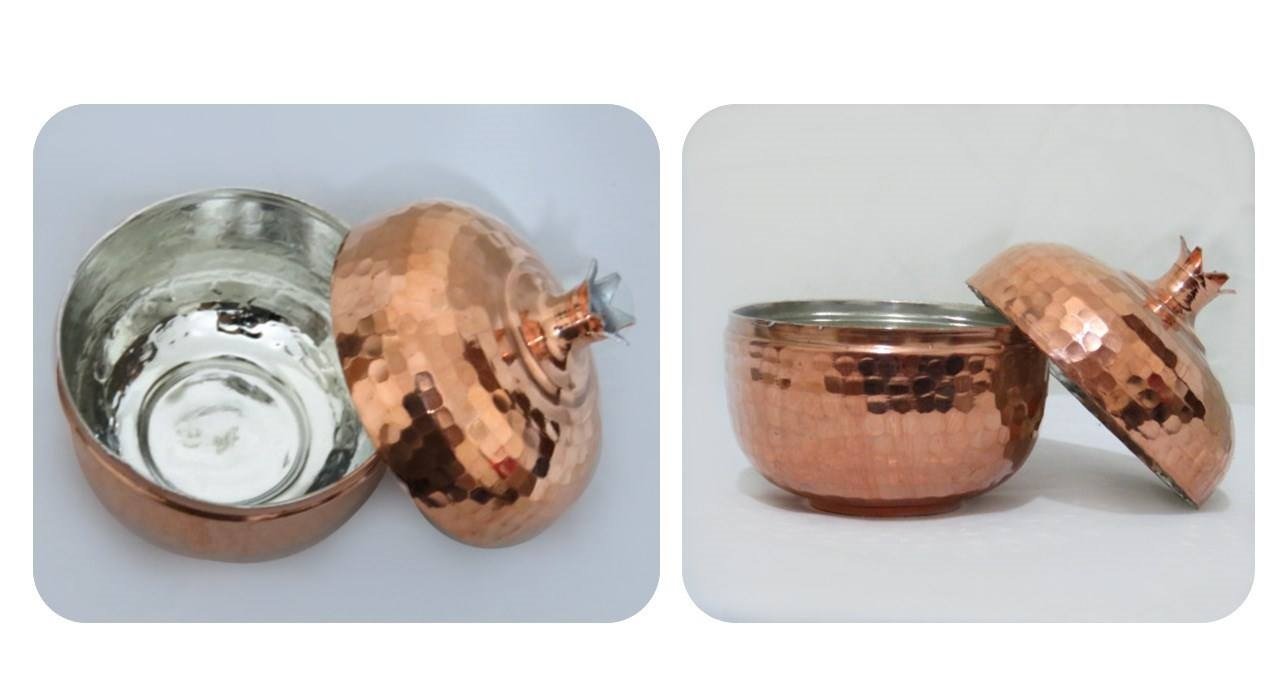 Handicraft Copper container Model Pomegranate Code 23 , 구리 제품 가격, 구리 제품 수제, 구리 물건