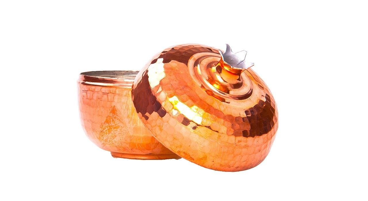 Handicraft Copper container Pomegranate model,copper spoon price,copper glasess price,copper handicraft price