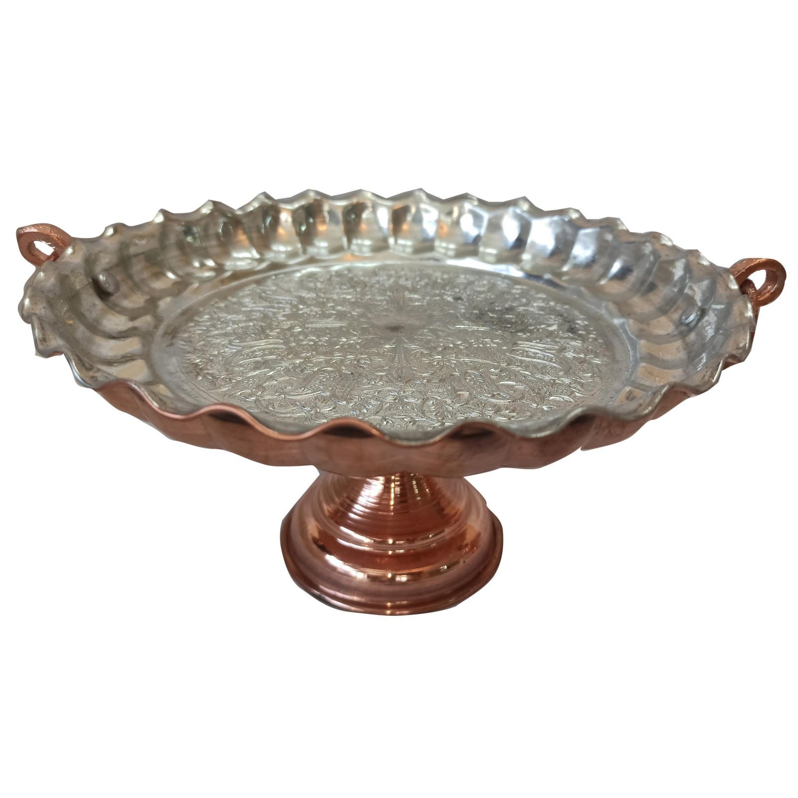 Handicraft Copper dish single base model code st01,铜玻璃,铜勺,铜茶壶,铜设计