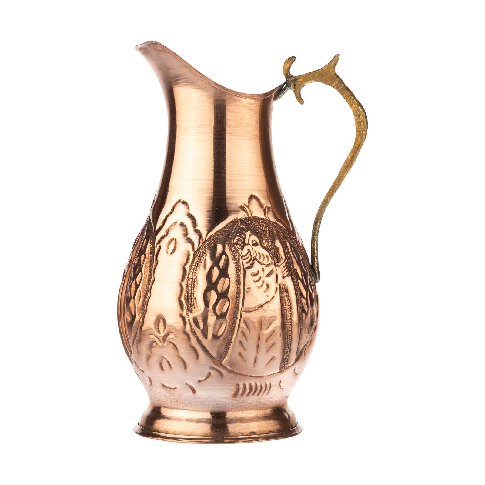 Handicraft Copper jug ​​ghalamkari model, медные поделки, продажа меди, купить медь