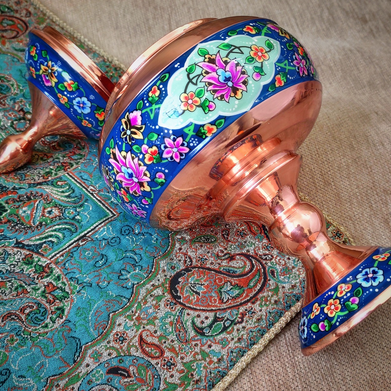Handicraft Copper pitcher and pardaz design container code st25, precio de olla de cobre, precio de cuchara de cobre, precio de glasess de cobre
