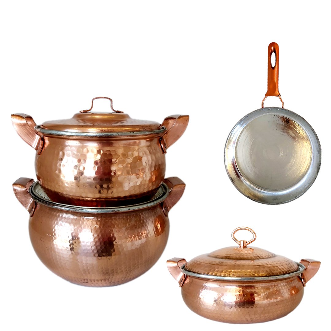 Handicraft Copper stock pot Model Sina Code 1 Set 7 pcs,buy copper goods,buy copper handicrafts,price copper