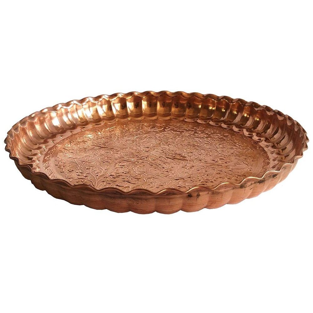 Handicraft Copper tray Bisheh model code GH02,copper pot price,copper spoon price,copper glasess price,copper handicraft price