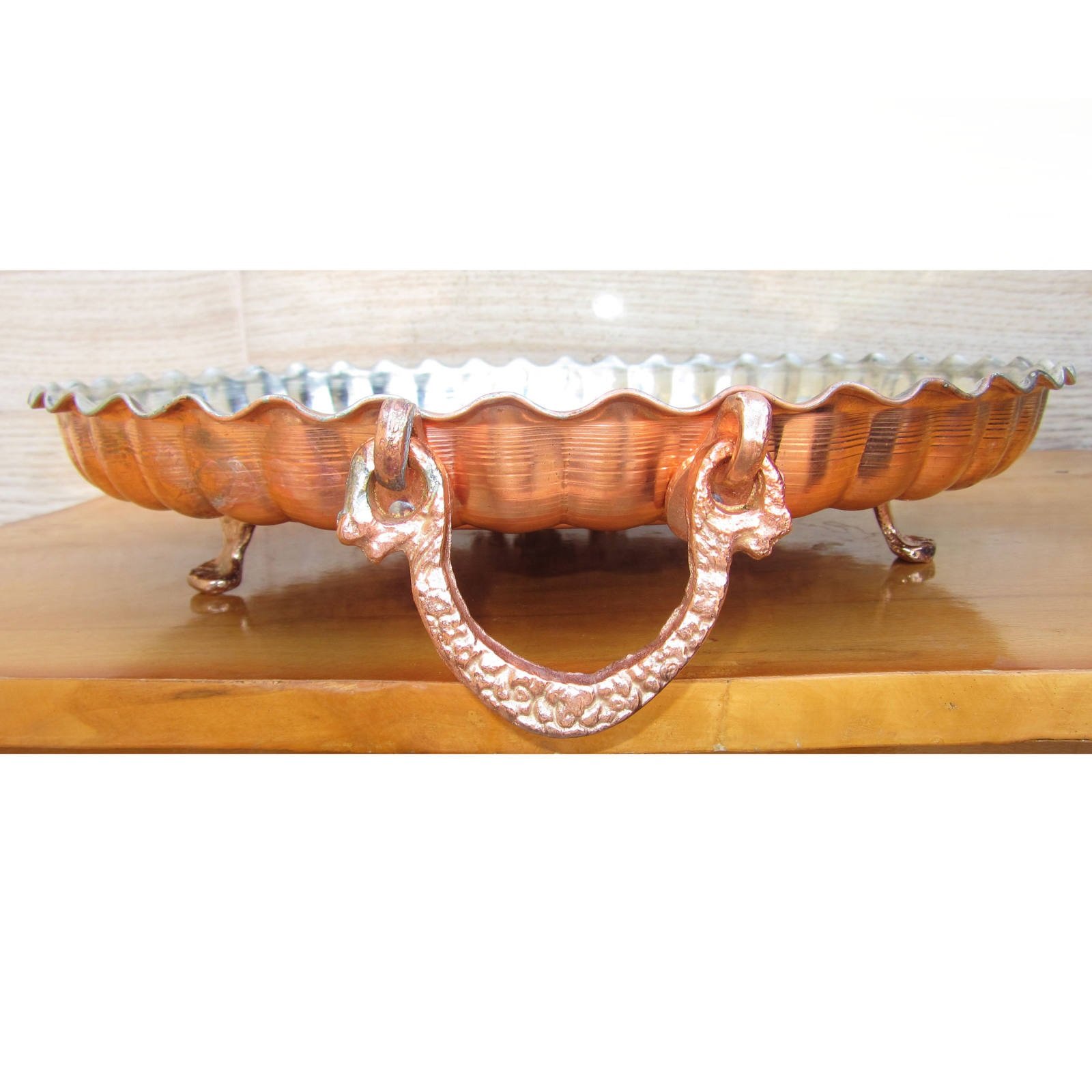 Handicraft Copper tray model 3payeh code SMSP03, prìs obair copair, prìs dèante le copar, bathar copair persian