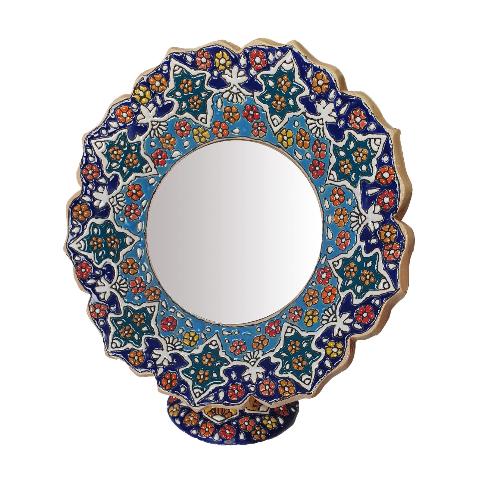 Enamel Handicraft pottery Candlestick and mirror and bowl code MC21 set 10 pcs,buy enamel plate,buy enamels,buy blue enamel,buy traditional enamel,buy dishes,decoration plates,decoration dishes,decoration pot