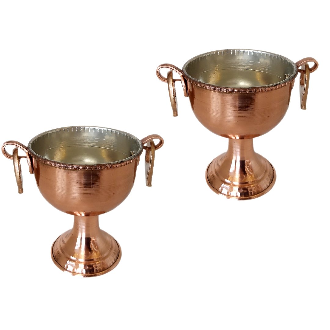 Handicraft Copper bowl Model Areva Code 1302001 Set 2 pcs,price of copper handmade,price of copper glasess