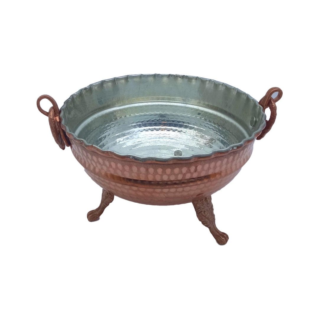 Handicraft Copper bowl Short base model code MIK1001, медь, медь металлическая