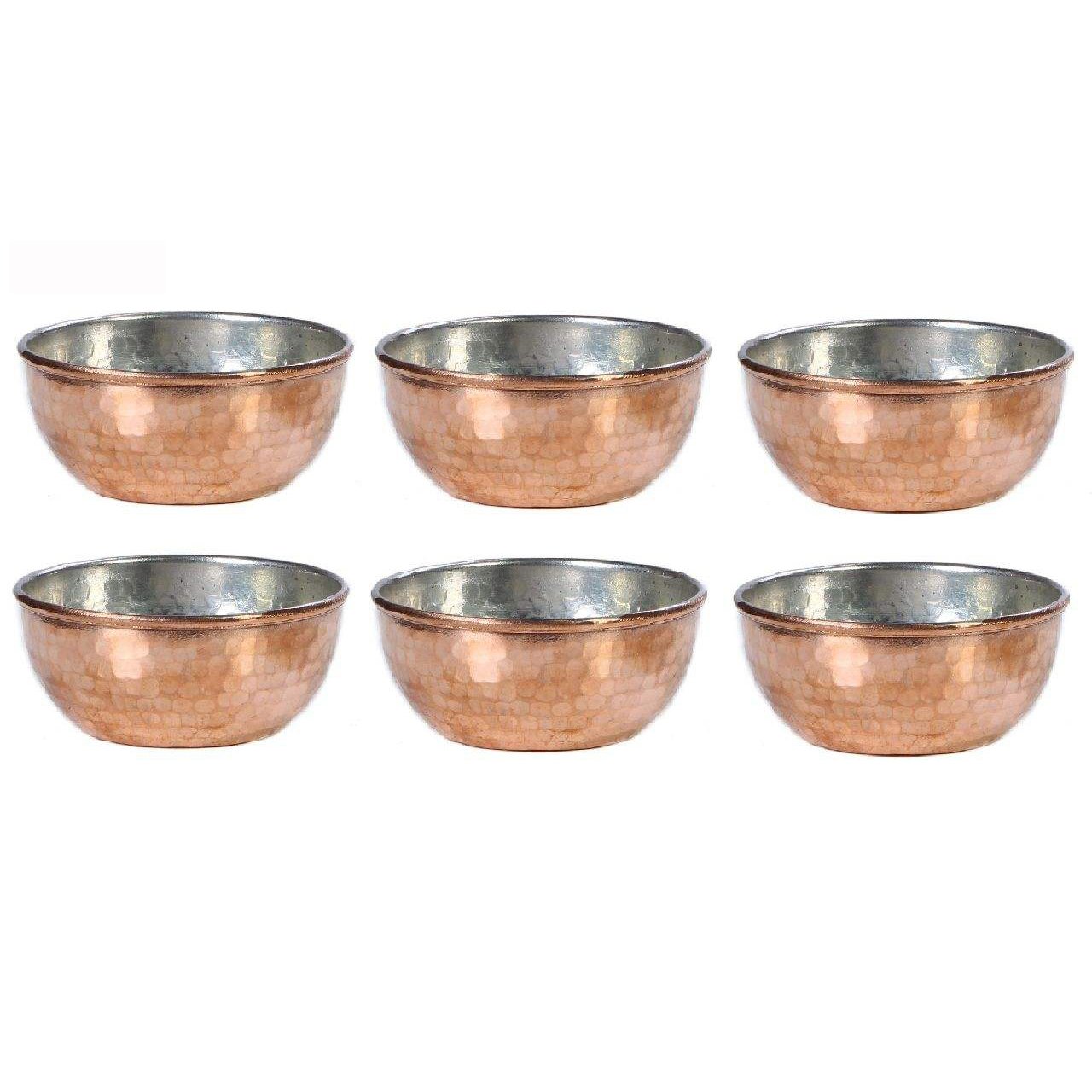 Handicraft Copper bowl model 03 set 6 pcs,copper pot,copper glass