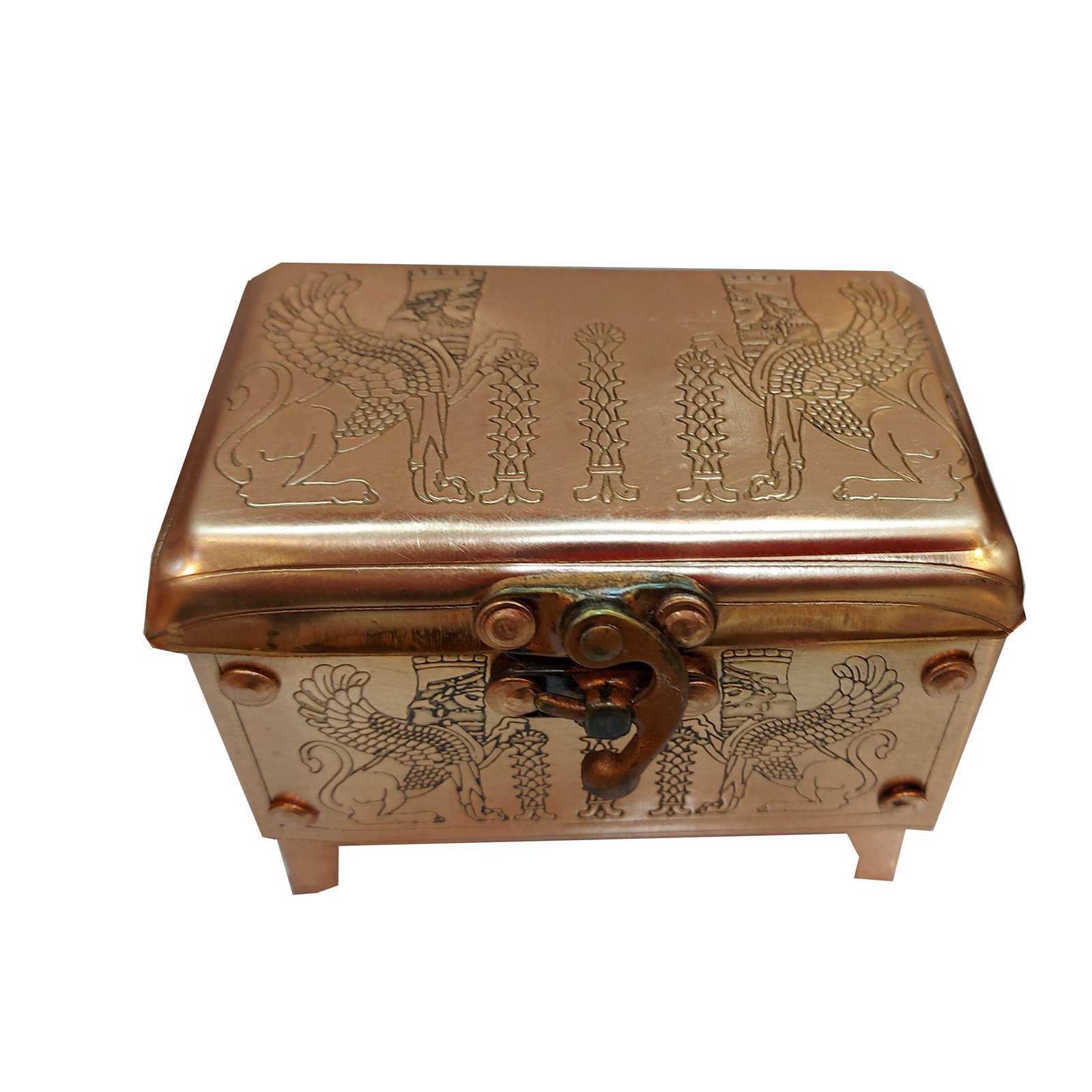 Handicraft Copper box Achaemenid model code 4589,buy copper,buy copper things,buy copper stuff,buy copper handmades