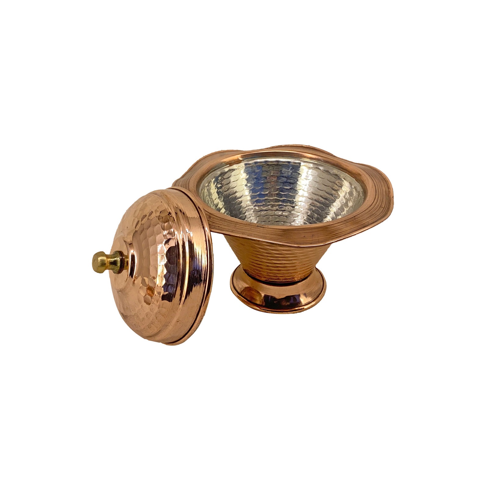Handicraft Copper container Flower design code 77,price of copper spoon,price of copper pot