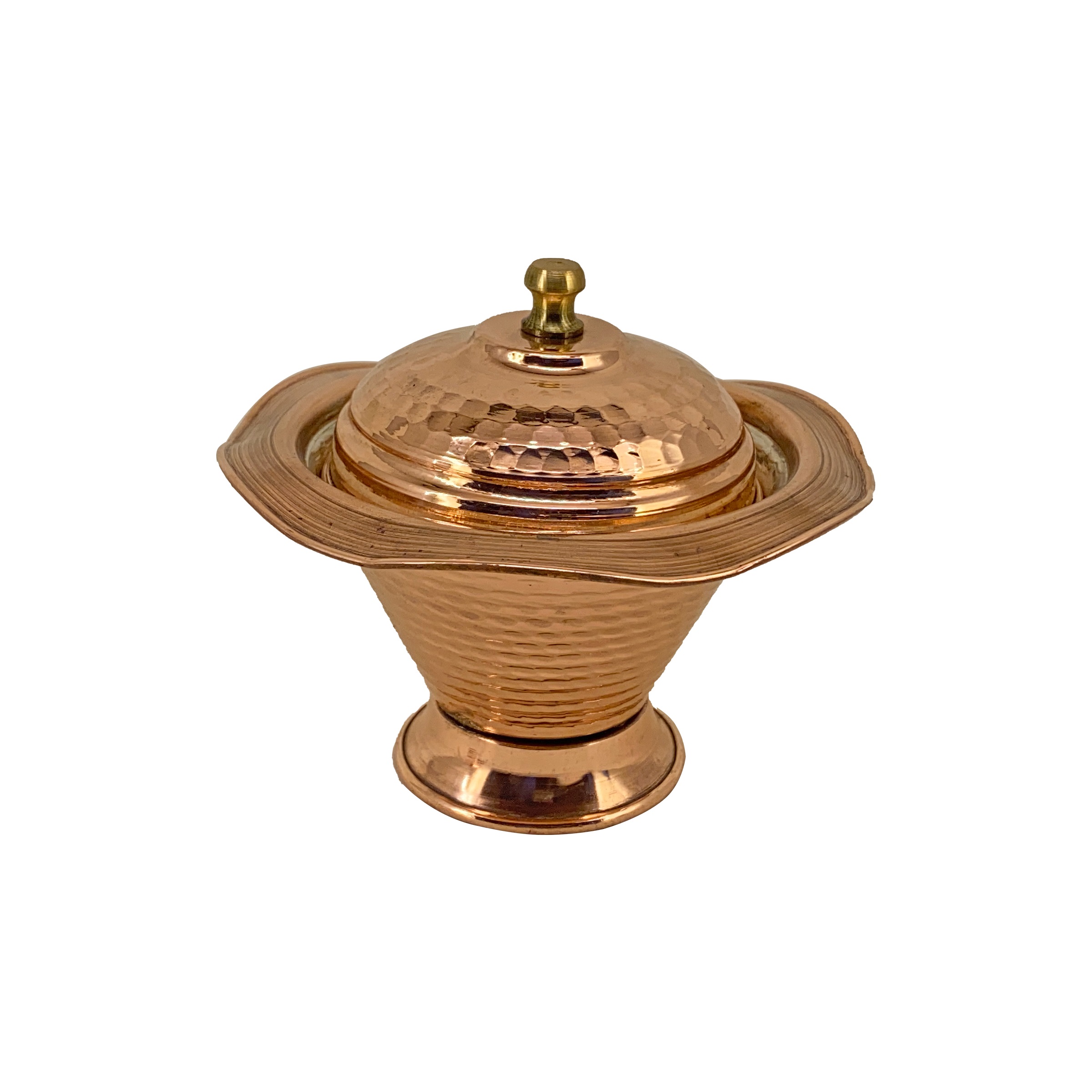 Handicraft Copper container Flower design code 77,price of copper spoon,price of copper pot