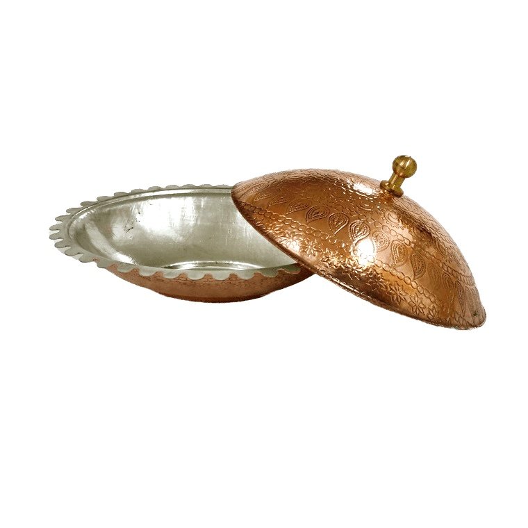 Handicraft Copper container Oval model code AZ_GH10,copper,copper metal