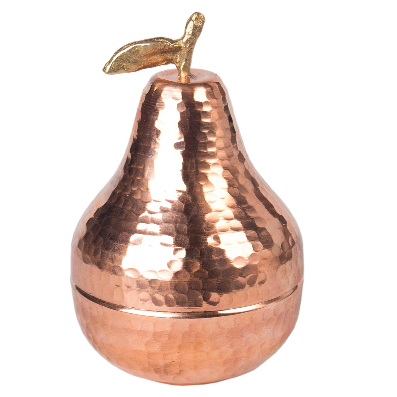 Handicraft Copper container Pear design model 598,铜锅价格,铜勺价格,铜眼镜价格