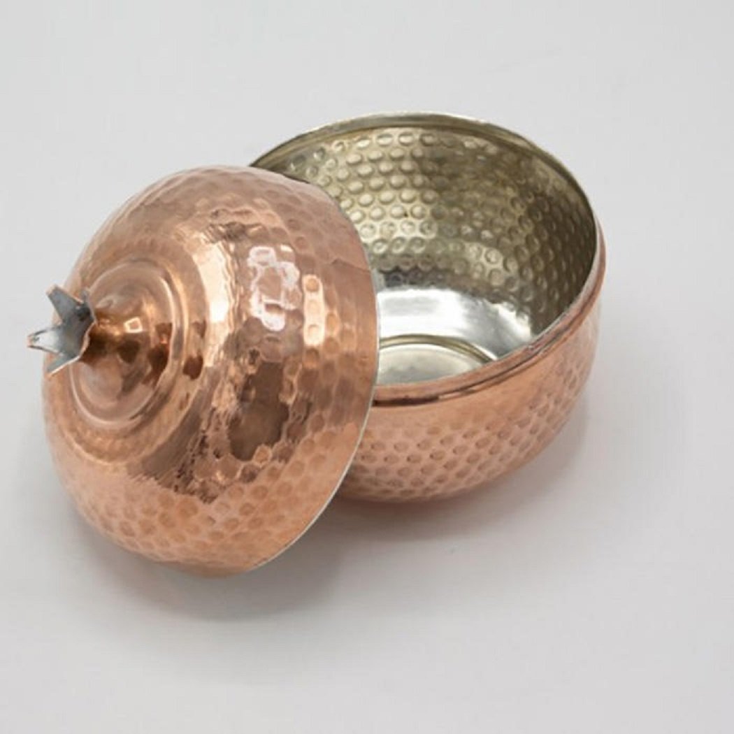Handicraft Copper container Pomegranate design model T110,buy copper handicrafts,price copper