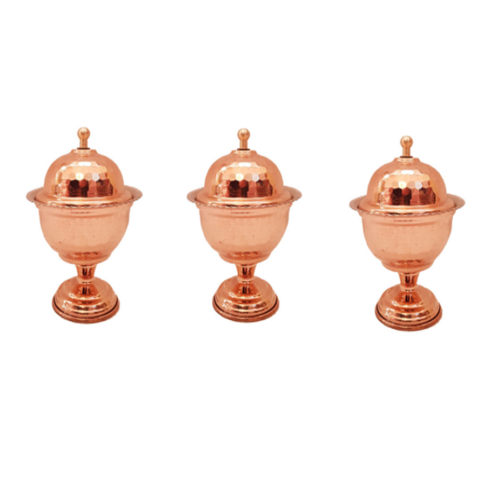Handicraft Copper container model 112 set 3 pcs, kobber, kobbermetall, kobber persisk