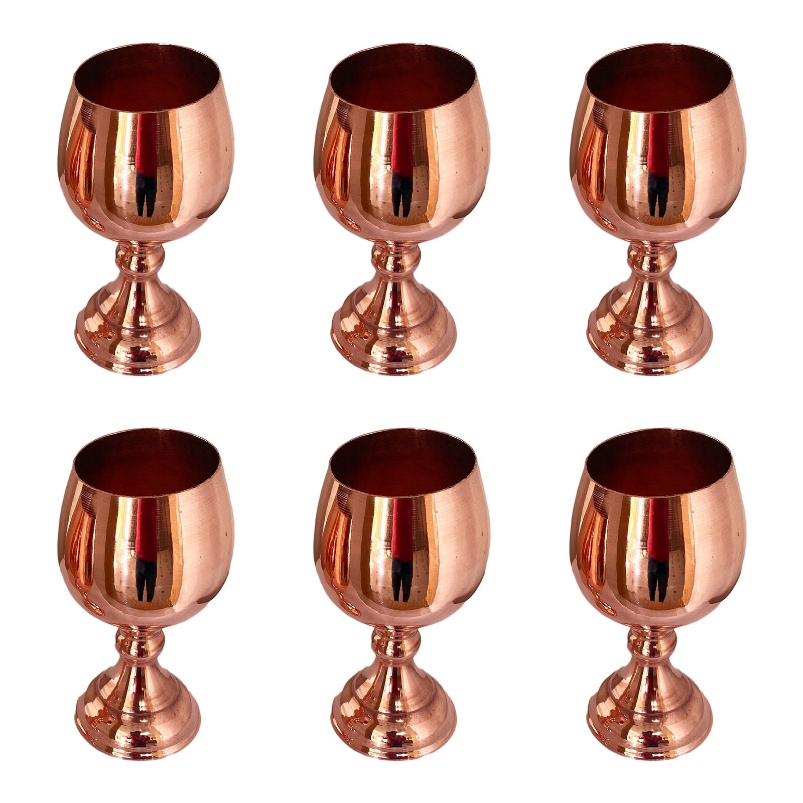 Handicraft Copper cup model NT-56 set 6 pcs,copper,copper metal,copper persian,persian handicrafts copper