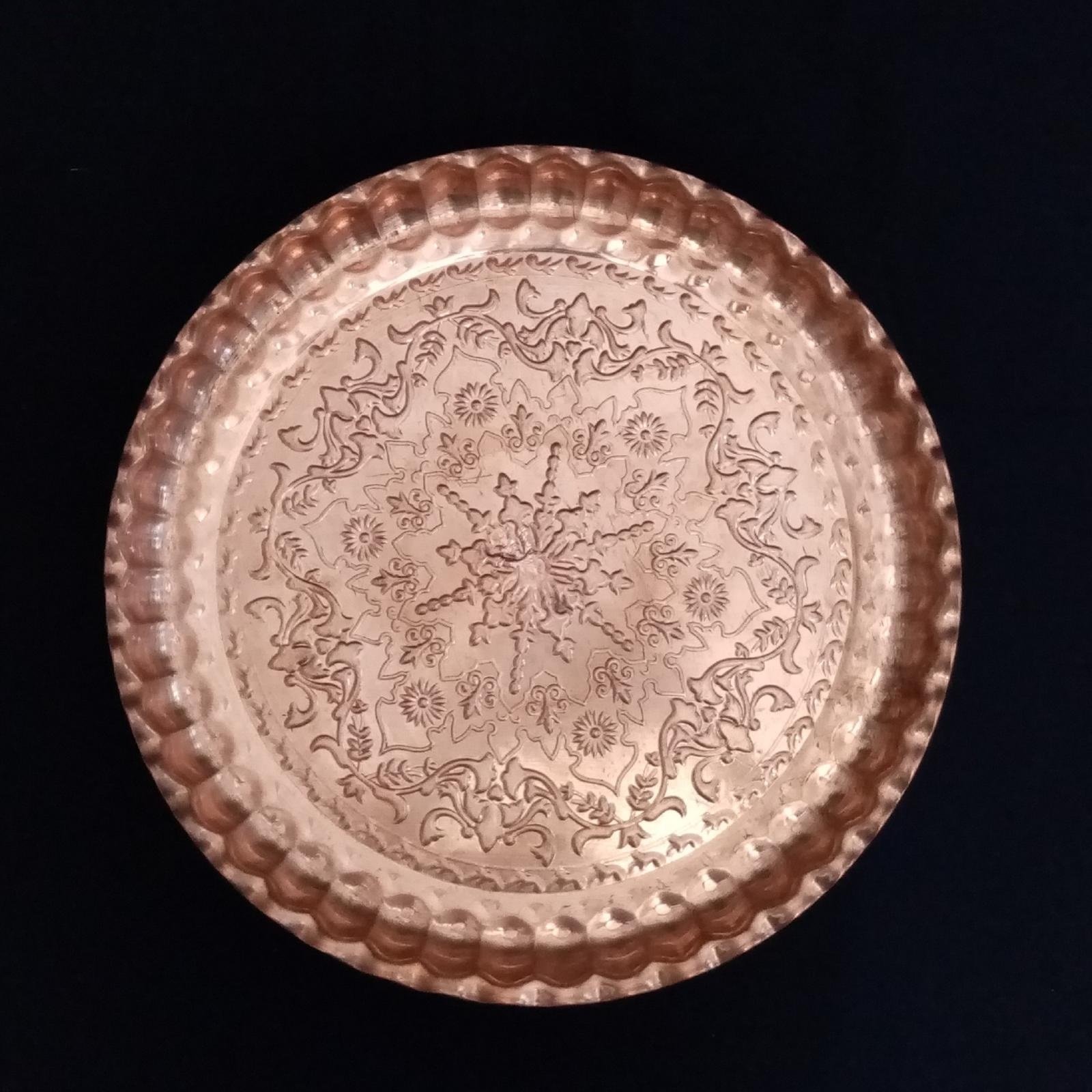 Handicraft Copper dish Code 358,copper glasess price,copper handicraft price