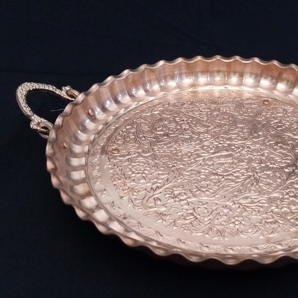 Handicraft Copper dish Code 4-348,Kupfer Design,Kupfer Dekoration,Kupfer Handarbeit